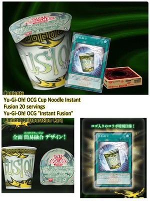 Yu-Gi-Oh! Instant Fusion Cup Nissin Cup Noodles Limited Edition Set With Card