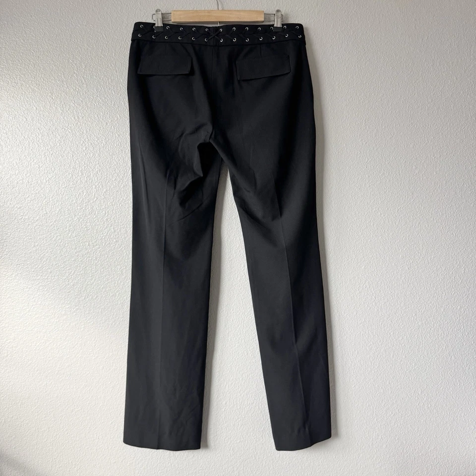 Pantalones de Colección Lavandería Shelli Pantalones 10 Tiro Bajo Ojales Tachonados Y2K Punk Rock Edgy Foto 2 de 4