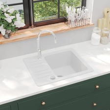 Sinack One Bowl Granite White