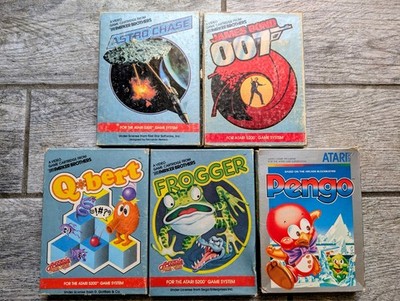 Lot of 5 BOXED Atari 5200 Games - Fully Tested & Working - 007 - ASTRO CHASE
