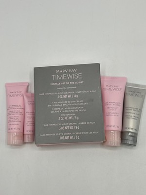 Mary Kay Timewise Miracle Set 3D The Go Set With 4-In-1 Cleanser Day Cream SPF 3