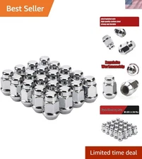 M12x1.5 Chrome Acorn Lug Nuts - 20PCS  Alloy Steel for Upgraded Wheels