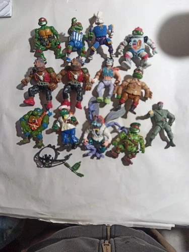 Vintage Teenage Mutant Ninja Turtles Lot TMNT 1980s AND 1990s 13 Figures