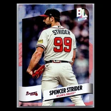 2024 Topps Big League - #205 Spencer Strider - Uncommon Rainbow Foil