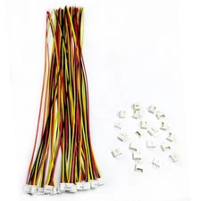 20 Sets JST 1.25mm 3-Pin Male Female Connector Plug with 20cm 28AWG Wire