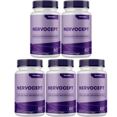 Nervocept Advanced Nerve Support Strength Formula NervoCept (5 Bottles) Official