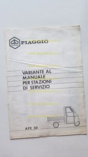 Piaggio Ape P 50 Face Lifting 1989 AGGIORNAMENTO manuale officina originale 