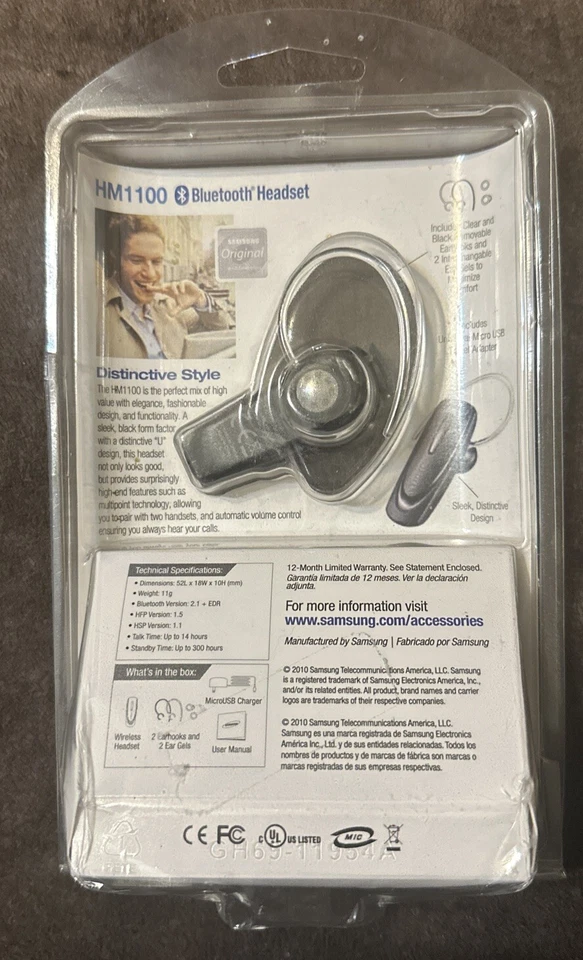 SAMSUNG HM1100 Bluetooth Wireless Headset - Image 2 of 2