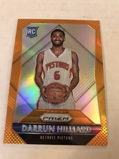 2015-16 Prizm Prizms Orange Basketball  #345 DARRUN HILLIARD 02/65 PISTONS RC
