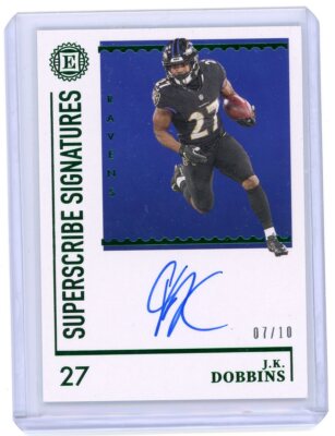 2021 J.K. Dobbins Encased Superscribe Signatures /10 Hard