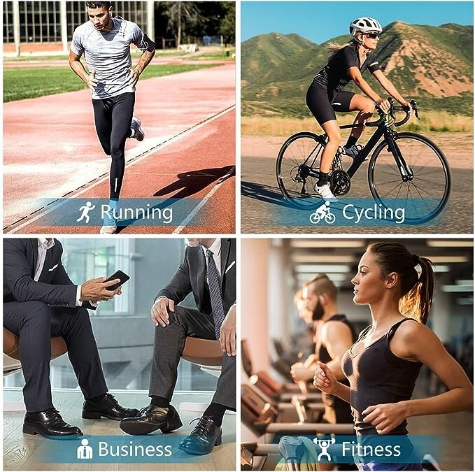 SAOLA Calze sportive uomo 12 paia calze nere cotone ricco sport e tempo libero suola ammortizzata 6 11