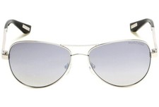 Marciano By Guess GM0754 06C Shiny Silver Aviator Sunglasses Frame 60-16-135
