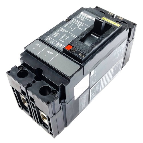 Square D HDL26035 Molded Case Circuit Breaker, 35A, 2-Pole, 600VAC/250VDC - Picture 2 of 5