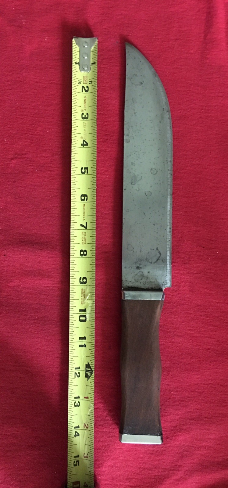 US THEATER KNIFE FROM CUT DOWN KNIFEWOOD HANDLE9”BLADE 14” OVERALL eBay