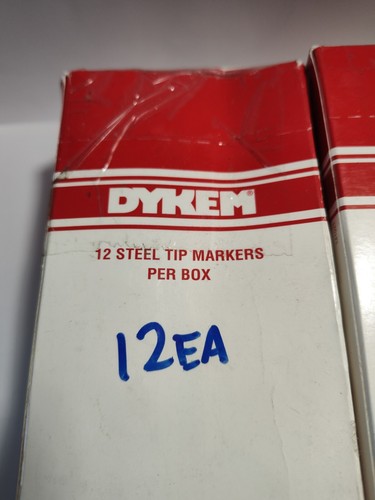 NEW!! DYKEM Permanent Industrial Marker, Ink-Based, Black, Medium, 16003, 12PK - Picture 4 of 10
