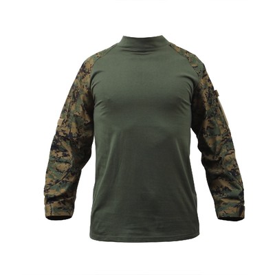 Rothco 90005 Men's Woodland Digital Military Combat Shirt | eBay