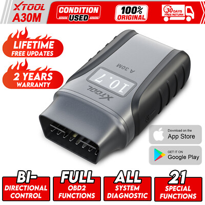 XTOOL USED A30M Full System Bidirectional OBD2 Auto Diagnostic Bluetooth Scanner