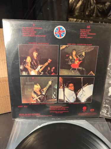 NM Slayer Show No Mercy LP 1986 thrash Brazil YOUNG LP Heavy Metal Rare Death - Picture 4 of 12