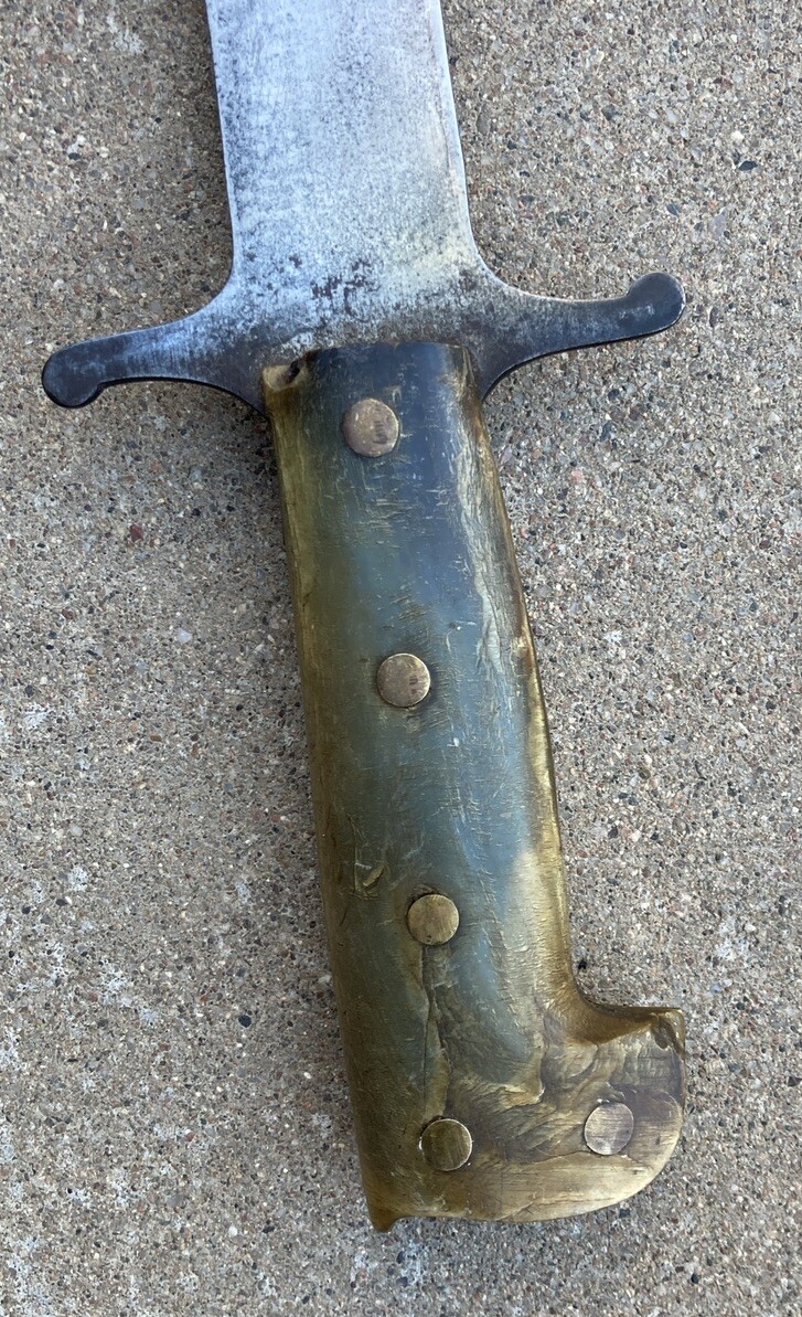 RARE 32" U.S. Collins & Co. #326 Machete / Sword with Tooled Scabbard