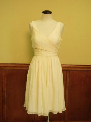 J Crew $250 Silk Chiffon Heidi Dress 2 Champagne cocktail party