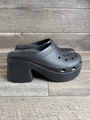 Crocs Siren Mens‎ Sz 13 Black Platform Chunky cosplay, lesiure, medical, comfort Amazon.com | Crocs Siren Clog Black Men main image 3