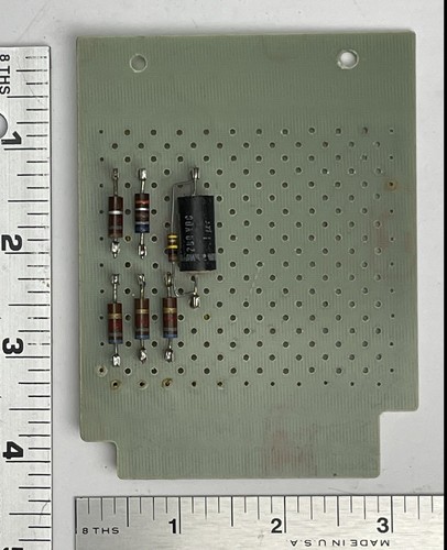 Vintage Circuit Board Breadboard Prototype 4.25" x 3.25" handcrafted - Picture 4 of 6