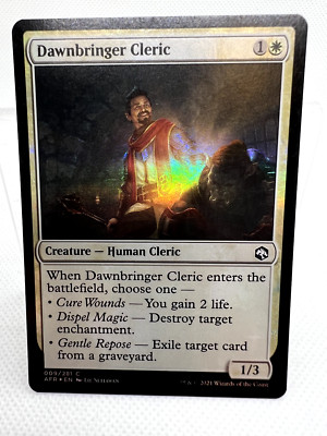 MTG D&D:Adventures in the Forgotten Realms Dawnbringer Cleric Common Foil LP