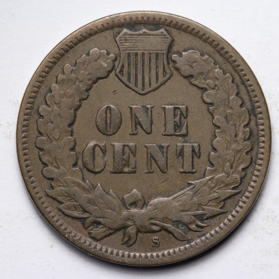 1908-S Indian Head Cent Penny CHOICE FINE Pretty Wood Grain E726 ALK | eBay