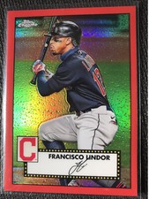 Topps 2021 Francisco Lindor 1952 Chrome Redux Red Refractor TC52 #29/70 NY Mets