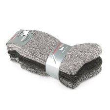 3 Pairs Mens Heavy Duty Nordic Wool Thermal Boots Socks - 80 Lambs Wool 7-12