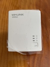 TP Link 200 mbps Av200 Nano Powerline Adapter TLPA2010 Plug In TESTED