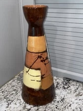 Edmund Ronaky Jaru Pottery Worry Birds 14” VASE 1950’s Mid Century Modern SIGNED