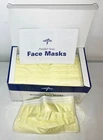 50 Yellow Medline Prohibit Series Isolation Face Masks W/ Earloops 3 Ply Type II