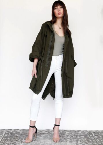 Giacca Zadig & Voltaire Kiko Brod Parka in verde militare taglia media usata in ottime condizioni - Foto 2 di 13