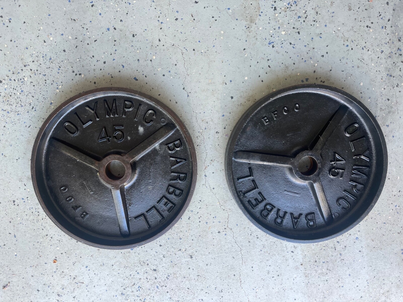 BFCO Vintage Olympic 2” 45 lb Deep Dish Weight Plate Rare Pair eBay