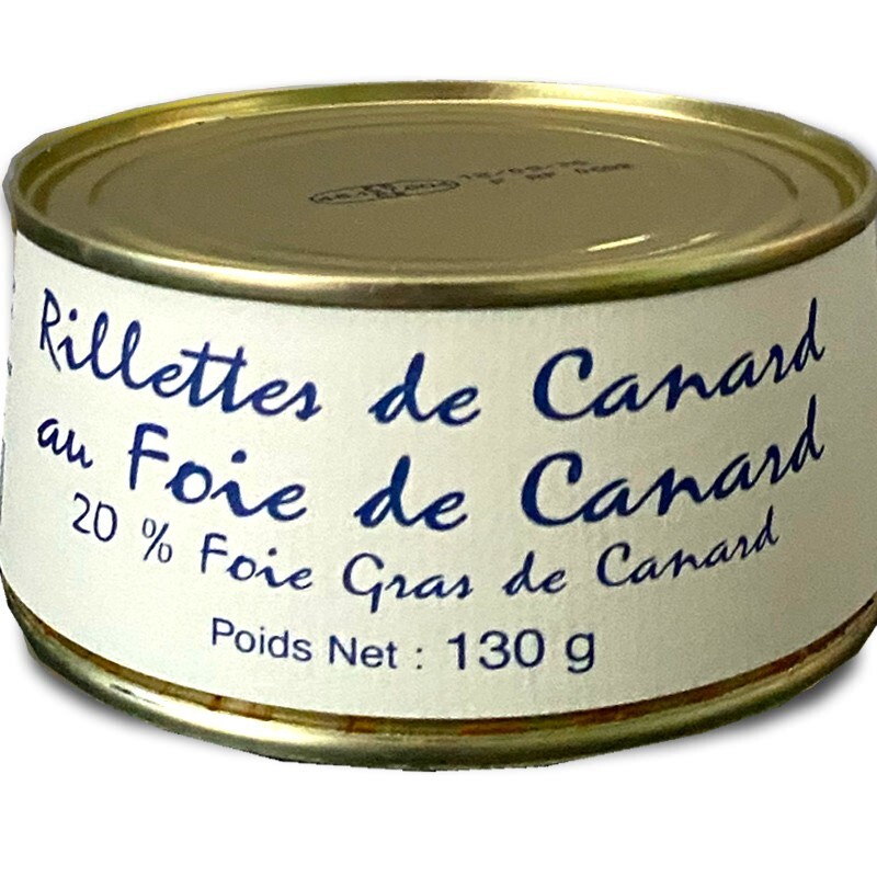 Rillettes de pato con foie gras
