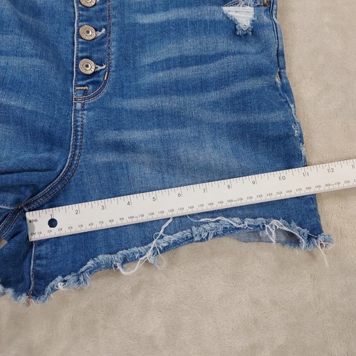 American Eagle Womens Shorts Curvy Hi Rise Shortie Size 14 Stretchy Button Fly - Picture 11 of 13