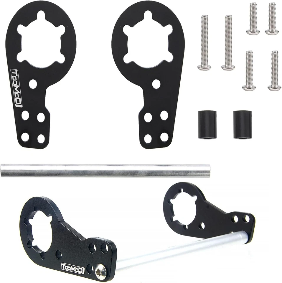 Soporte amortiguador de amortiguador de aluminio para chasis Tamiya CW-01 actualizaciones Foto 2 de 4