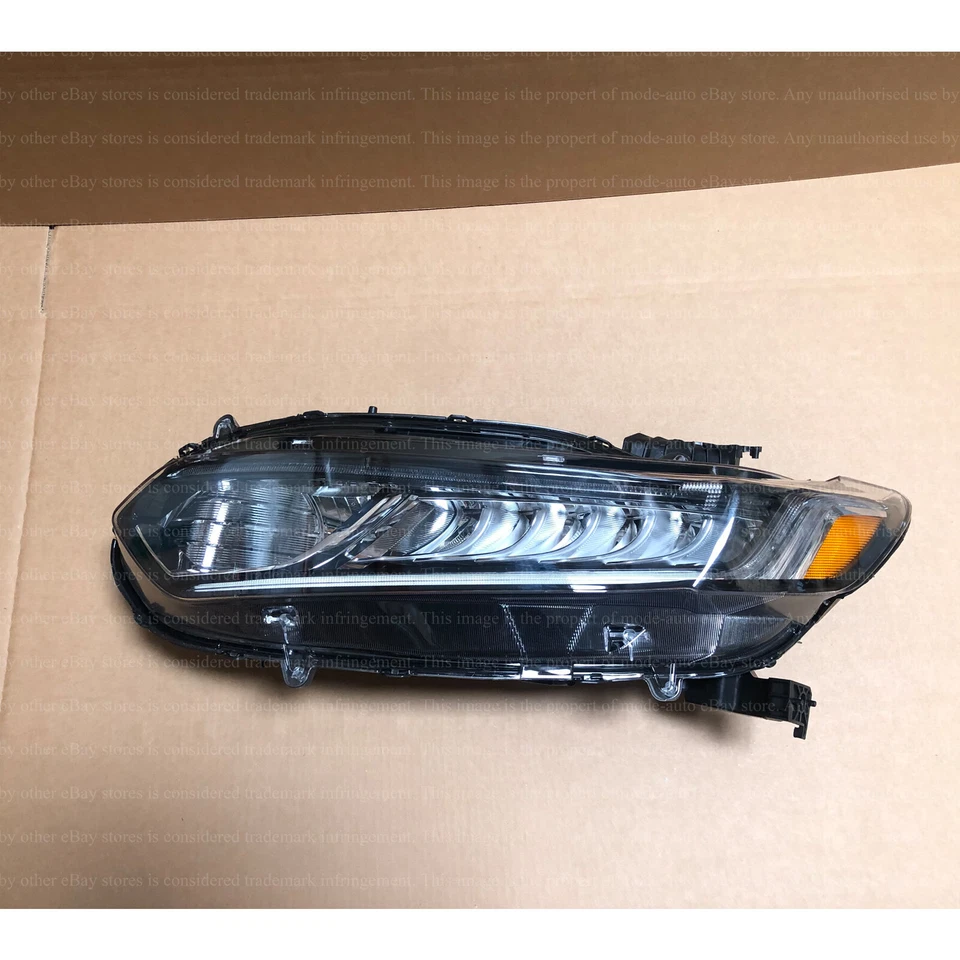 Halogen LED Headlight Assembly 33150TVAA01 for 2018 2020 Honda Accord Left Side - Image 2 of 4