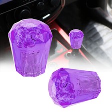 Universal Vip Jdm 60mm Transparent Mt Purple Diamond Crystal Bubble Shift Knob Universal Vip Jdm 60mm Transparent Mt Purple Diamond Crystal Bubble Shift Knob