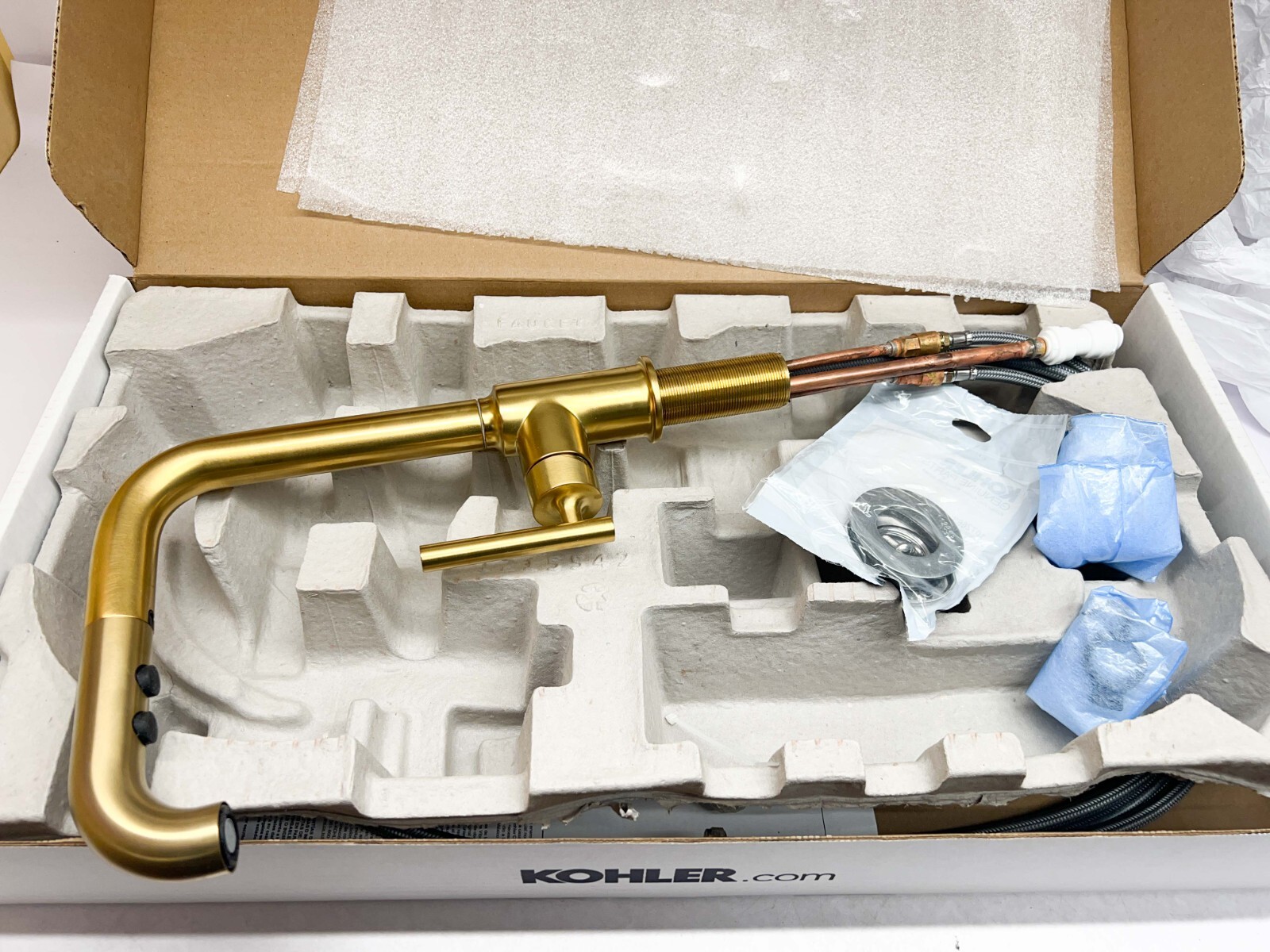 Kohler K75052MB Purist SingleHandle PullOut Kitchen Faucet