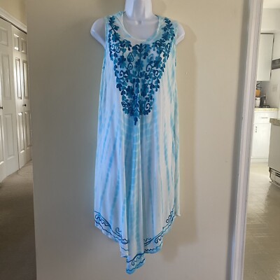 blue and white tie dye dress Vacation Dresses for Women - Stylish & Comfortable main image 1