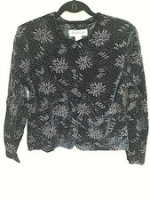Vintage Norton +mcnaughton Black Velvet +gold Sparkle Evening Jacket
