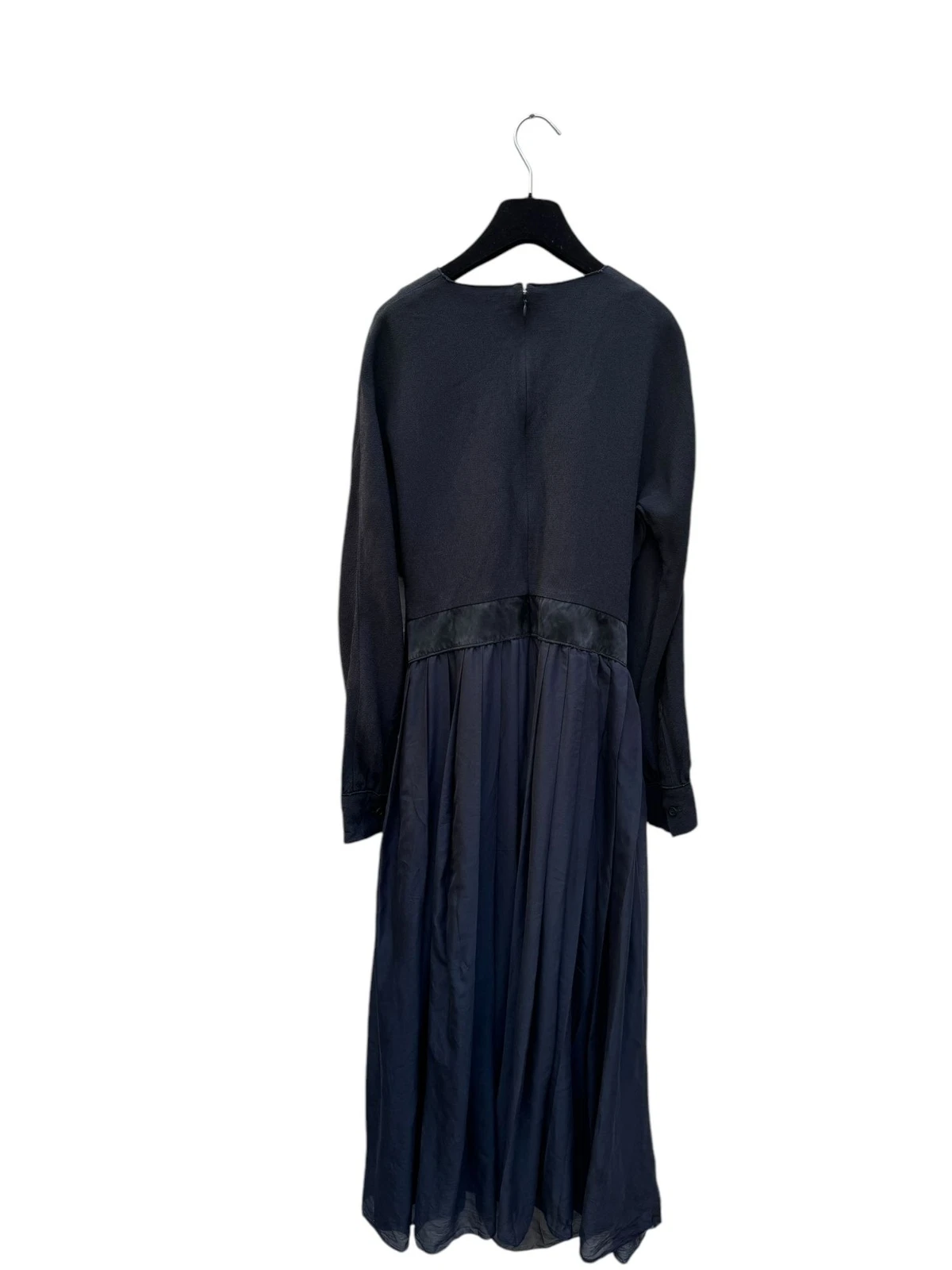 Raro abito Celine by Phoebe Philo nero blu navy seta fusion taglia 40 taglia M