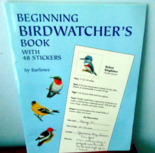 Beginning Birdwatcher's Book with 48 Stickers Sy Barlowe USA Made
