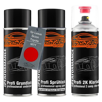 Autolack 2K Spraydosen Set für Lexus Scion Toyota M7Y Pure Red