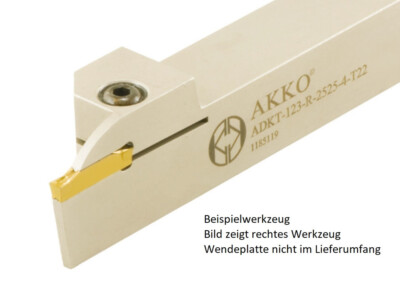 1 x AKKO ADKT-123-R-2525-2-T15 Außen-Stechhalter für SANDVIK N123..-0200
