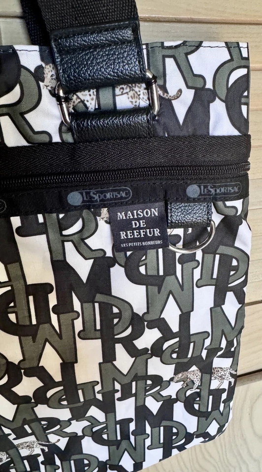 Maison Reefer x LeSportsac Collaboration Leopard Logo Print Tote Bag - Image 4 of 4