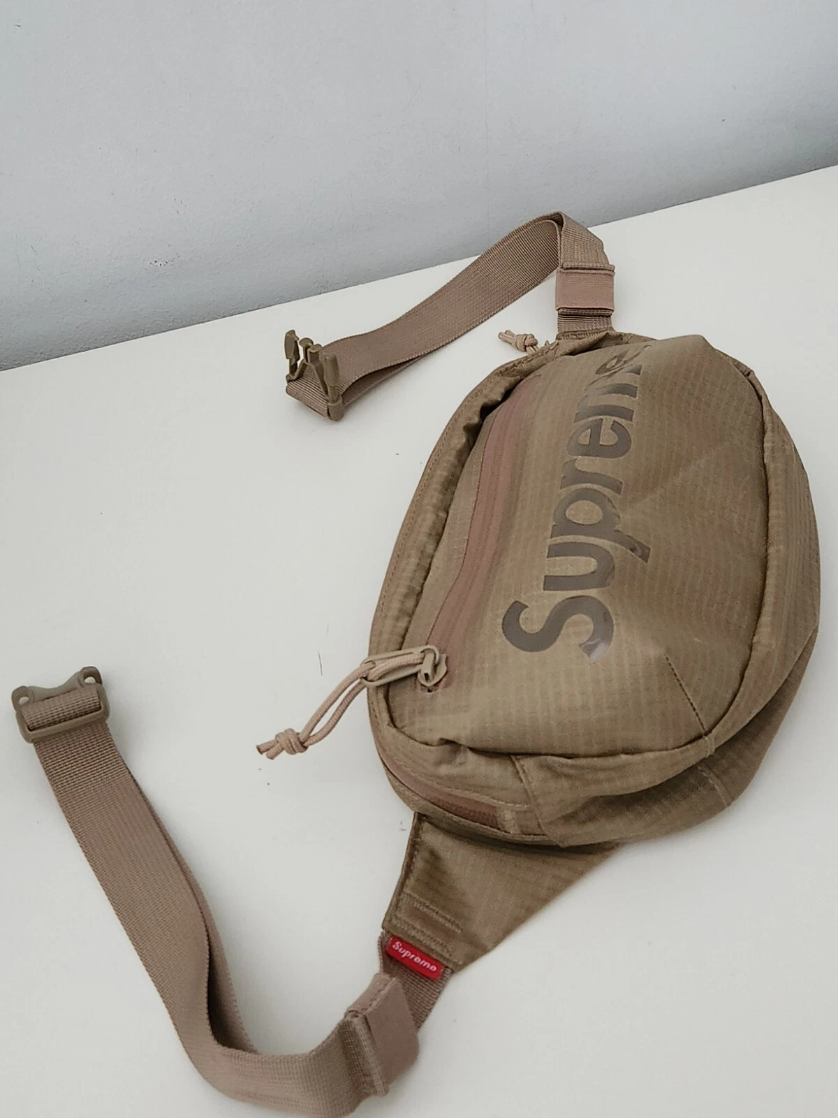 SS21 Supreme waist bag water resistant Tan Khaki Shoulder Belt Pack