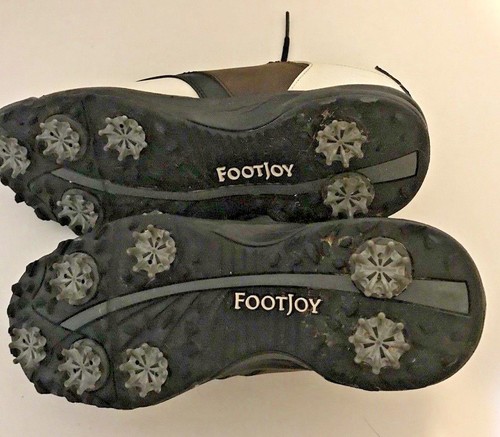 Footjoy Greenjoys Golf Shoes Brown And White 45516 Size 9 - 第 5/9 張圖片